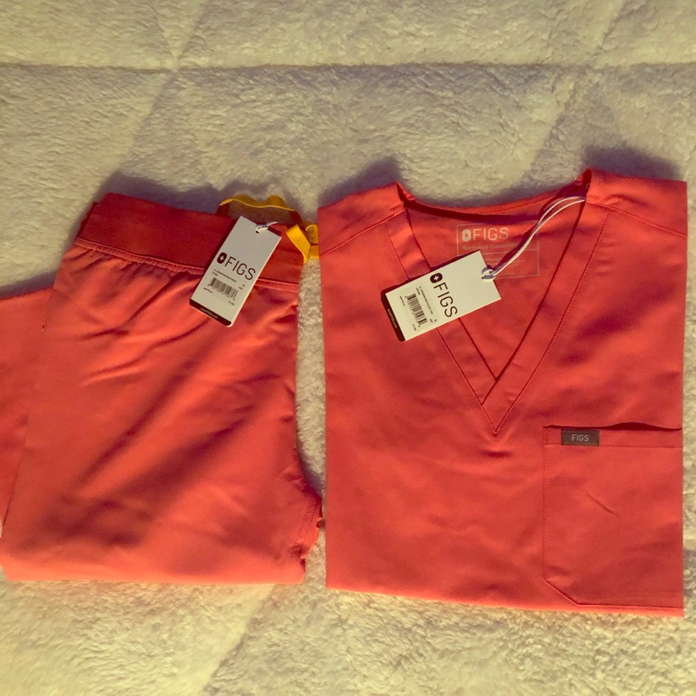 Figs NEON PINK livingston PANTS ONLY